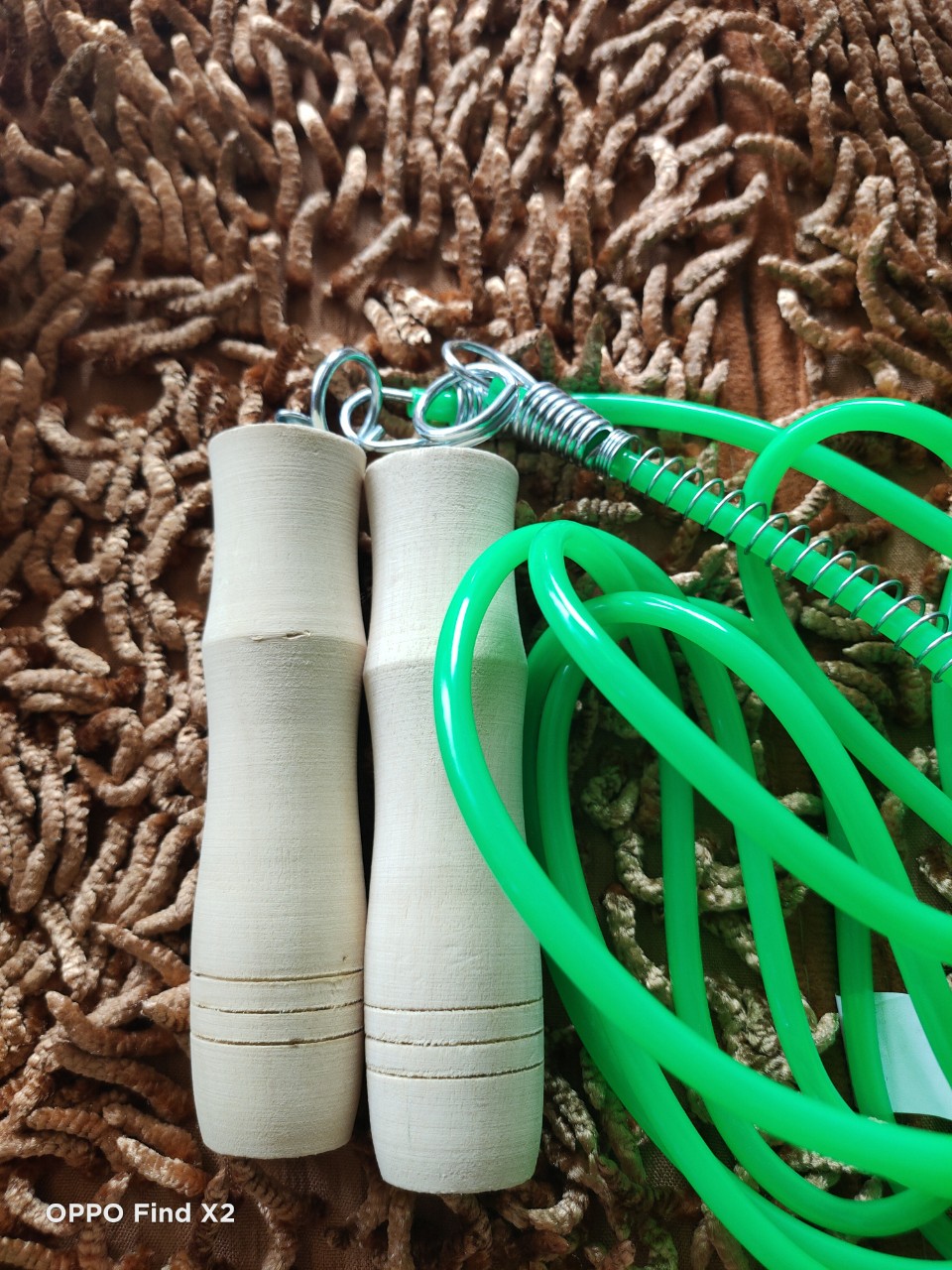 [HCM]Dây nhảy thể dục cán gỗ dành cho người 1m8 trở xuống