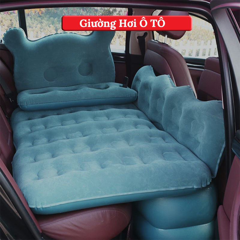 Đệm Hơi Ô Tô Cao Cấp Chân Đế Rời -  Loại Giường Nằm SIÊU DÀY - Tặng Kèm Bơm