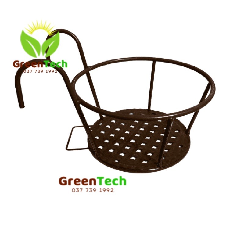 [ GIẢ SỈ ] Giá Sắt Tròn Treo Ban Công - Giỏ Sắt Treo Hoa Ban Công