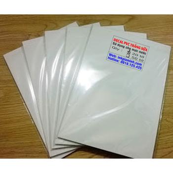 Giấy decal in ảnh loại PVC trắng sữa - 20 tờ khổ A4