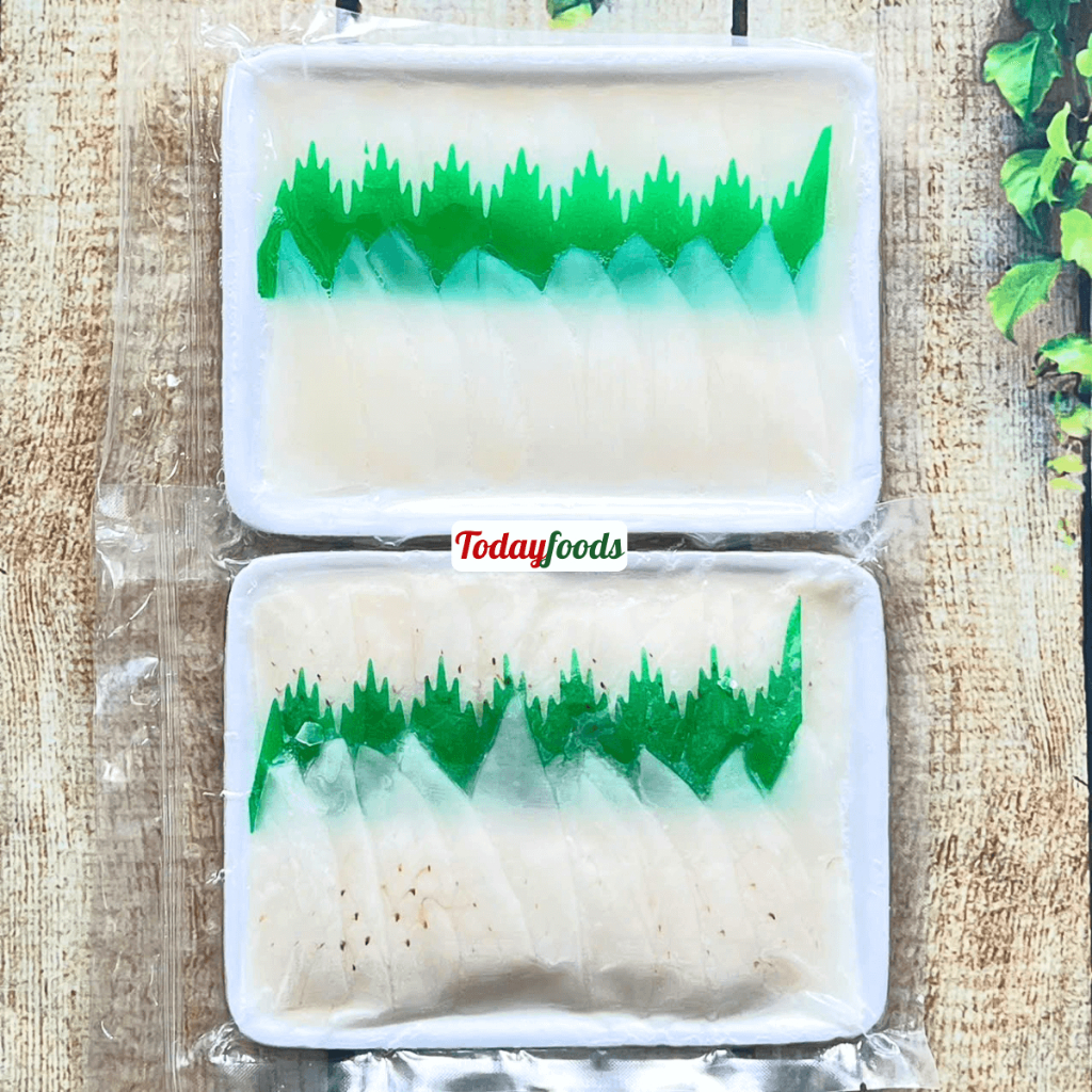Sashimi Mực Ống / Sushi Mực Ống (20 miếng/ khay) 120G - Rã đông ăn trực tiếp
