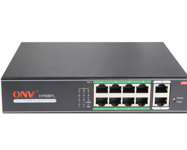 Switch poe onv h1108pls 8 port