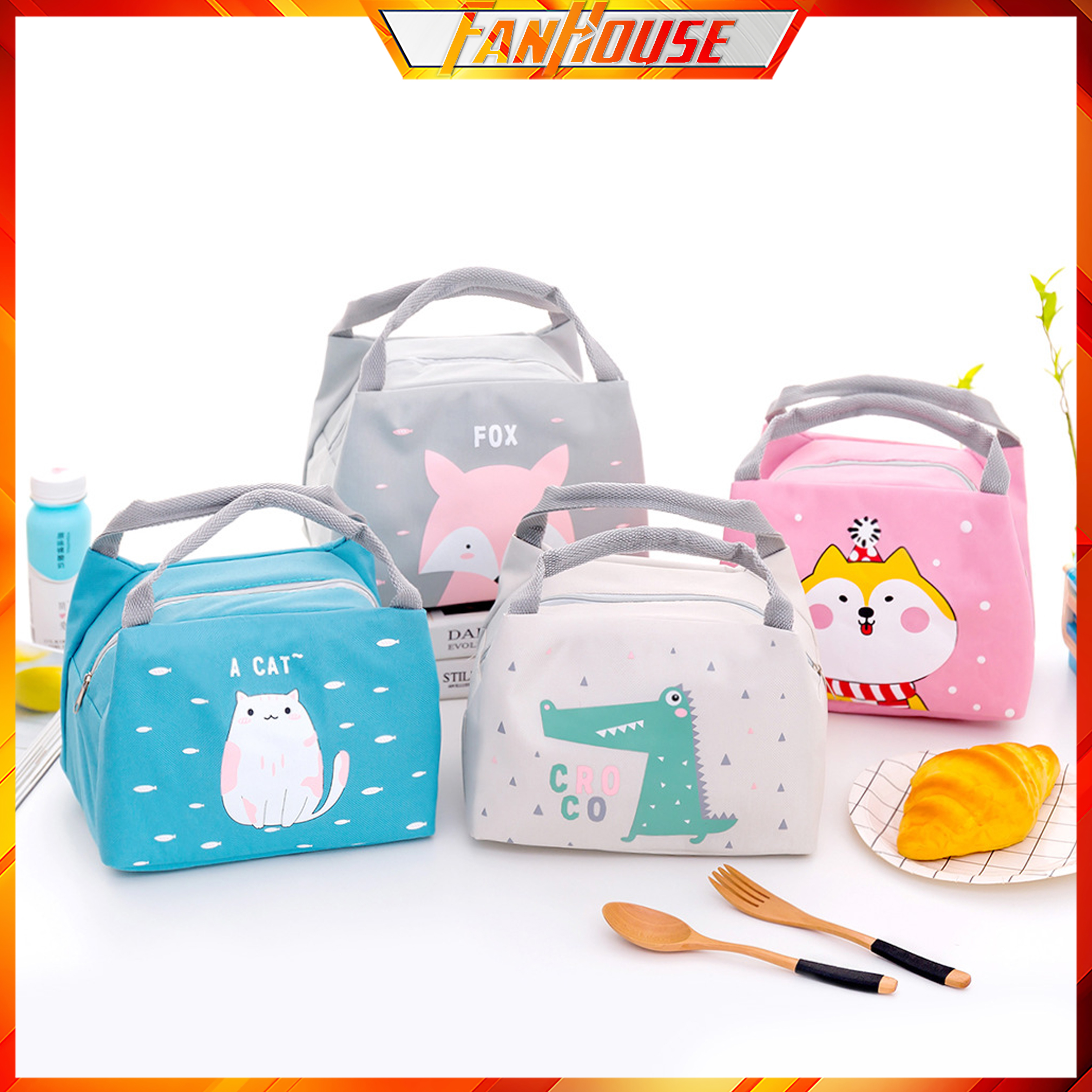 Túi Giữ Nhiệt Nóng Lạnh Đựng Hộp Cơm, Thức Ăn, Bình Nước Cho Dân Văn Phòng Đi Làm