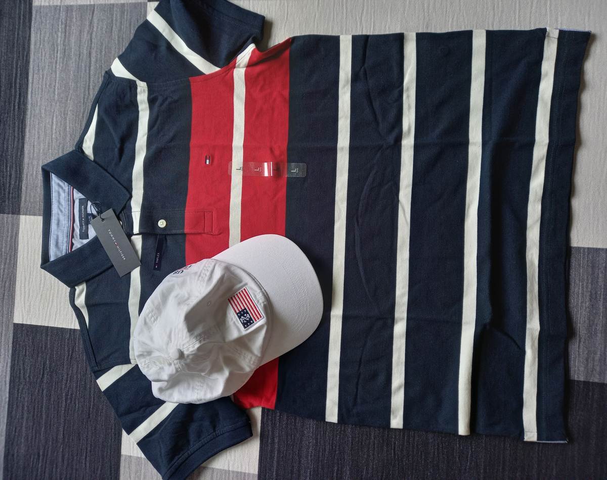 Áo thun tommy hilfiger Slimfit chính hãng xách tay mẫu mới 2024 -