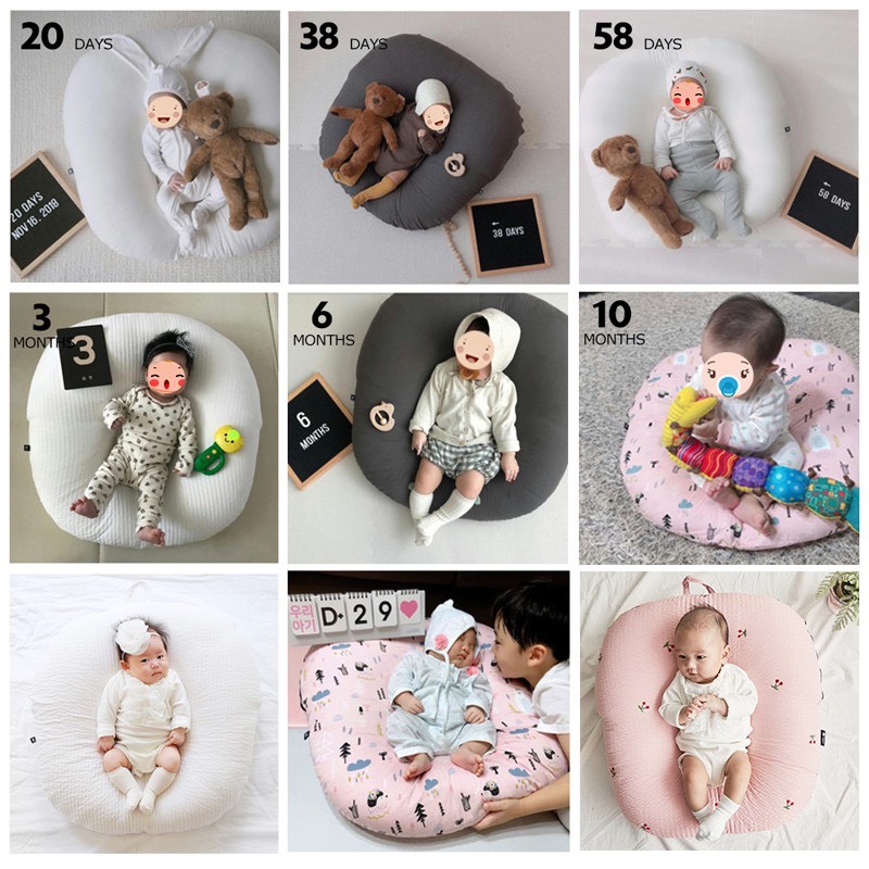 Gối chống trào ngược Rototo bebe chất liệu Airmesh thoáng khí mới nhất - Thiết kế nguyên khối, nhập khẩu Hàn Quốc