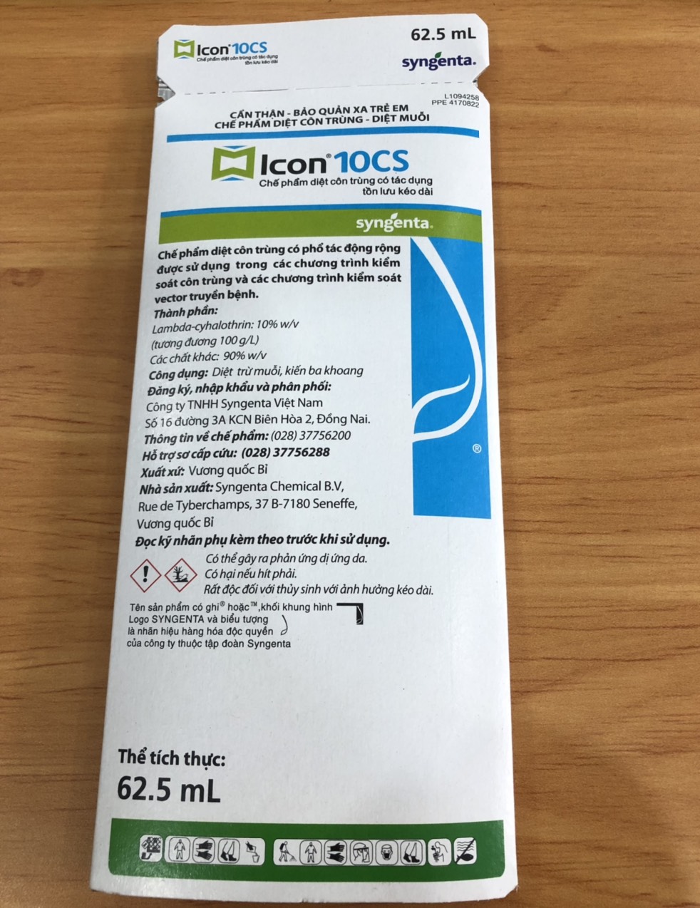 Thuốc diệt muỗi, gián, kiến không mùi, tồn lưu cực lâu ICON 10CS