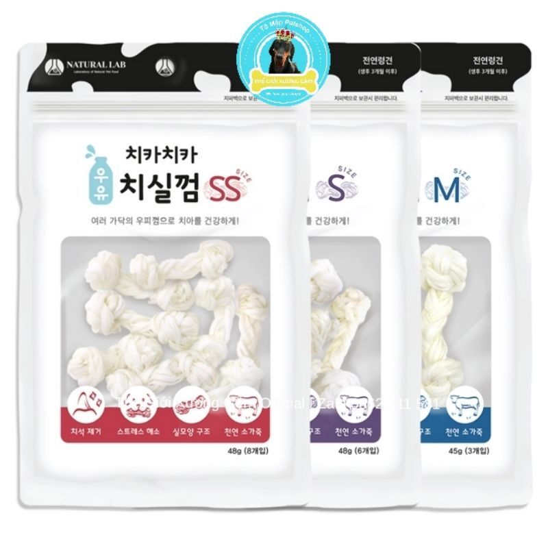 NATURAL LAB DENTAL FLOSS GUM XƯƠNG GẶM SẠCH RĂNG CHO CHÓ