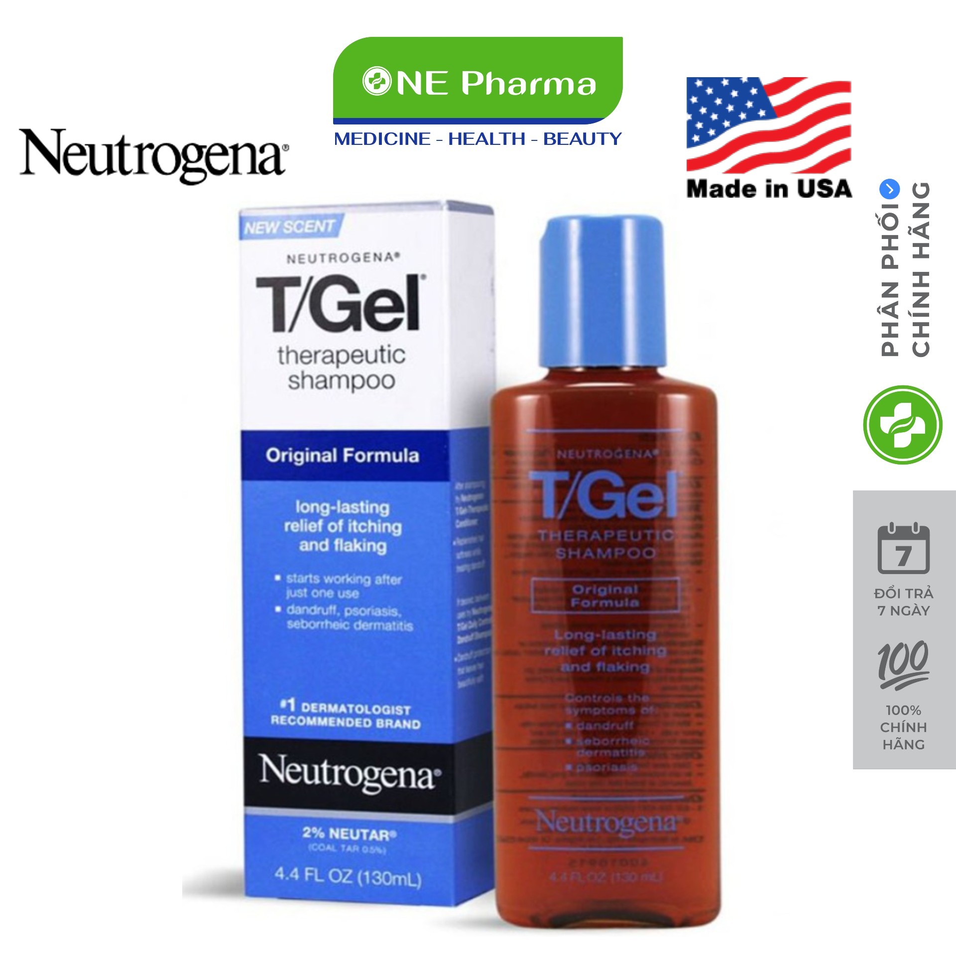 Dầu gội trị liệu sạch gàu Neutrogena T/Gel - Neutrogena, USA