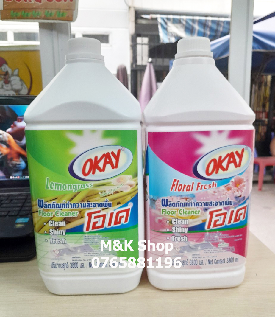 Nước lau sàn okay 3.8l thái lan