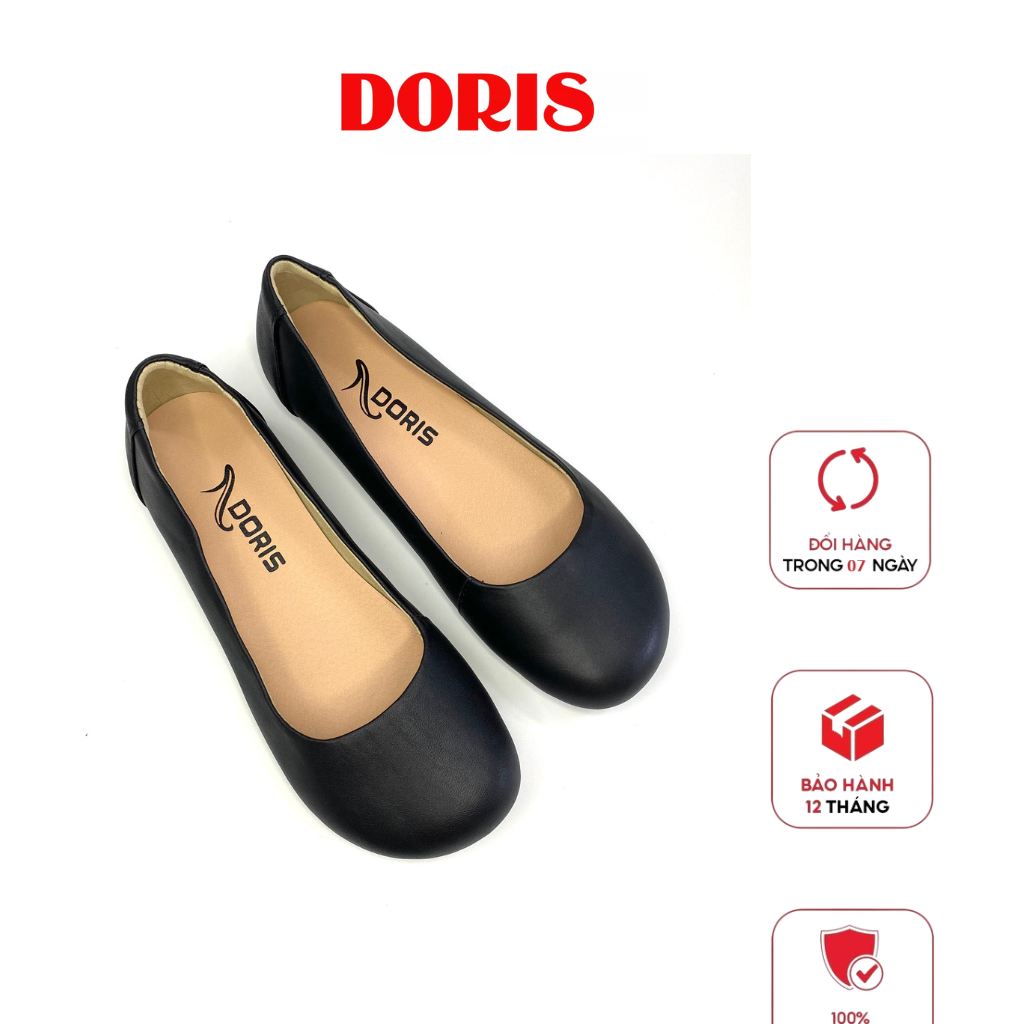 Giày búp bê đế bệt da thật doris dr017- form to nên lùi 1 size - có bảo hành