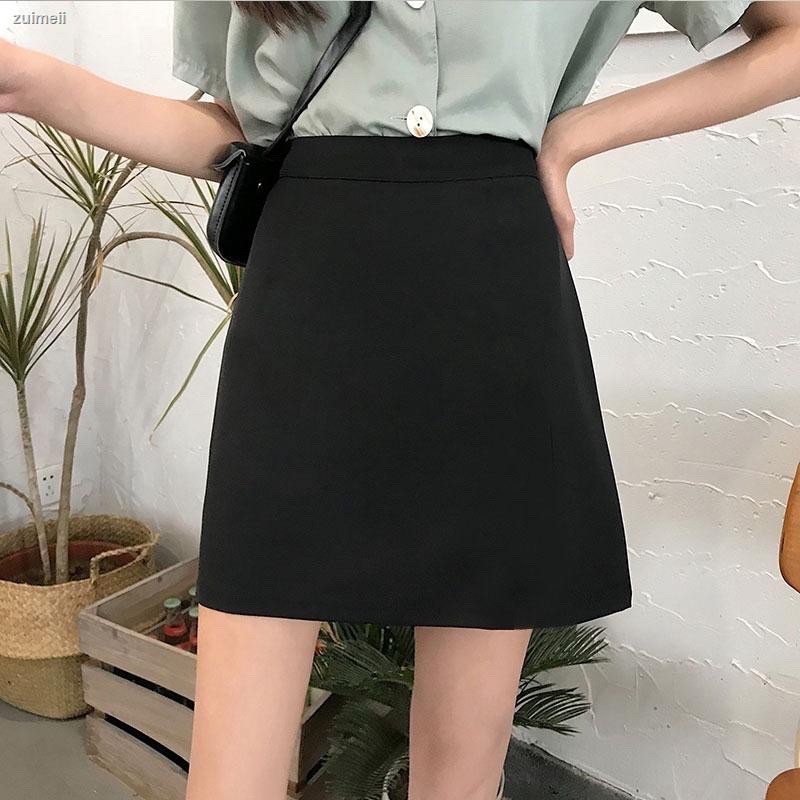 Chân váy nữ, chân váy công sở chữ A ngắn kèm quần trong chống lộ cá tính, chất vải tuyết mưa