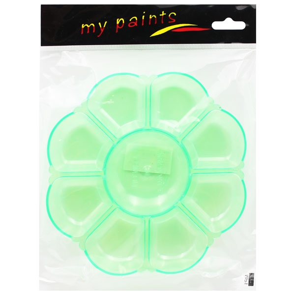 Khay đựng màu/ pha màu vẽ Thái Lan Mesa MP-1 - Hình bông hoa gồm 9 khay