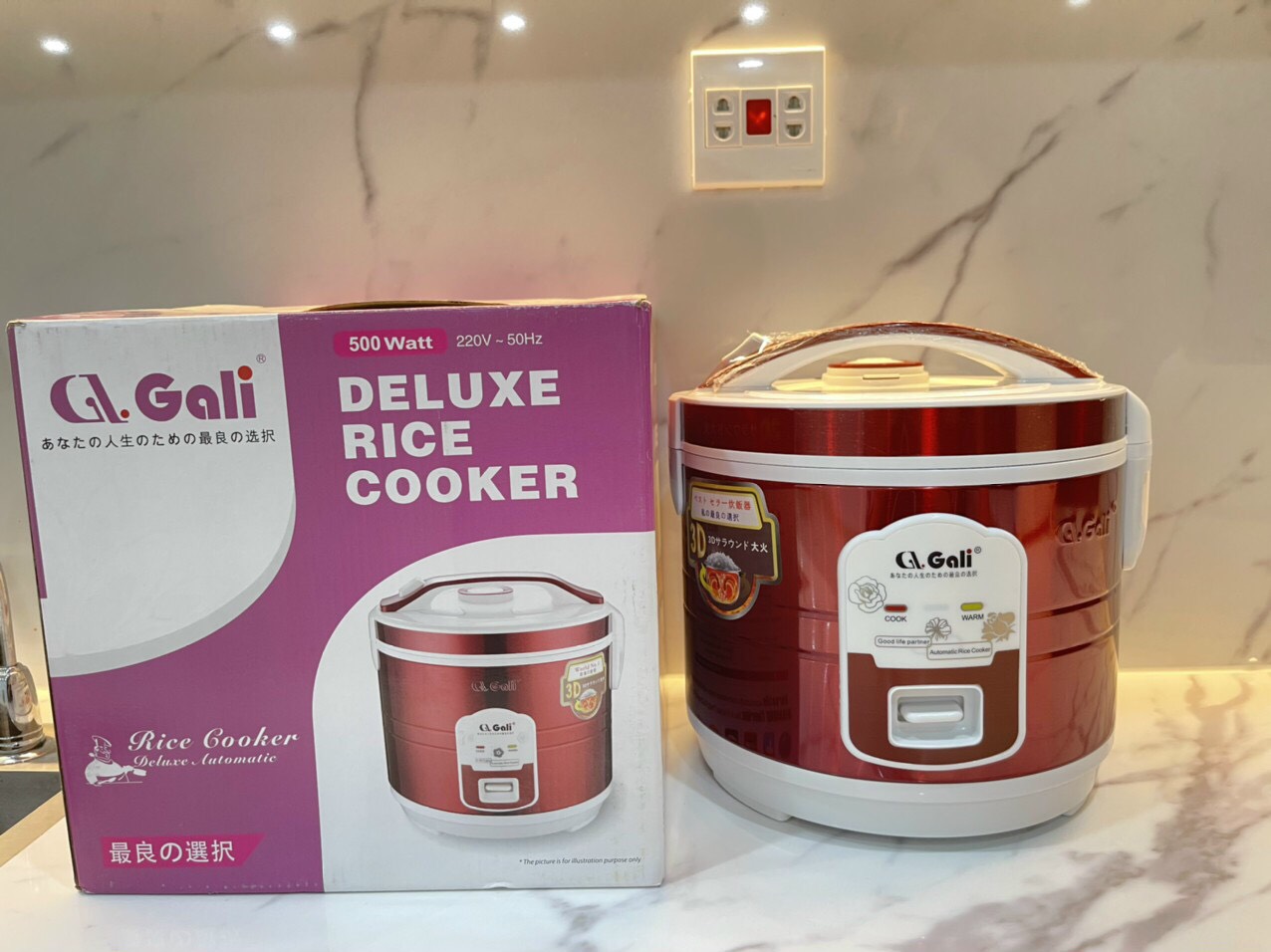Nồi cơm điện gali 1,2l- 1,8l cr-129 lòng dày