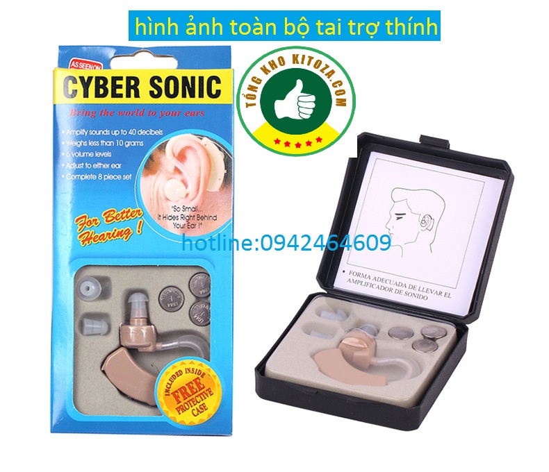 Máy trợ thính ,tai nghe thính,khuếch đại âm thanh SONIC không dây cho người khiếm thính, người già bị nặng tai, suy giảm thinh
