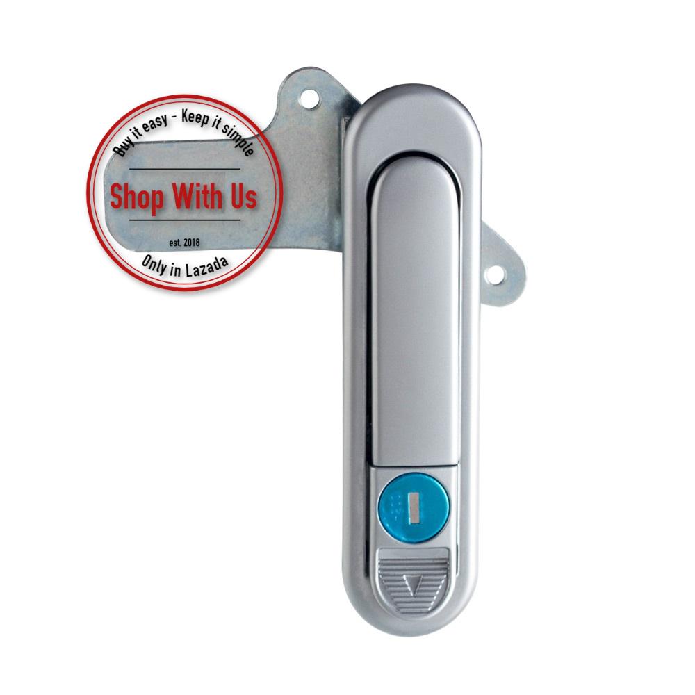 Khóa Bấm Gạt Tủ Điện AB - Khóa bật cửa tủ AB301-2-1 - Khóa Ấn Đầu Tròn AB301 - Khóa Tủ Bật Tròn loại vừa