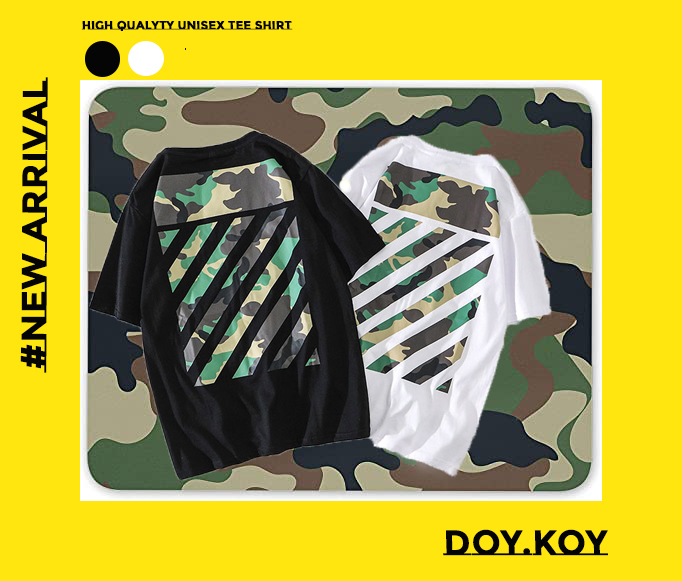Áo thun unisex hoạ tiết camo rằn ri cá tính áo thun form rộng tay lở nam nữ- DOY.KOY