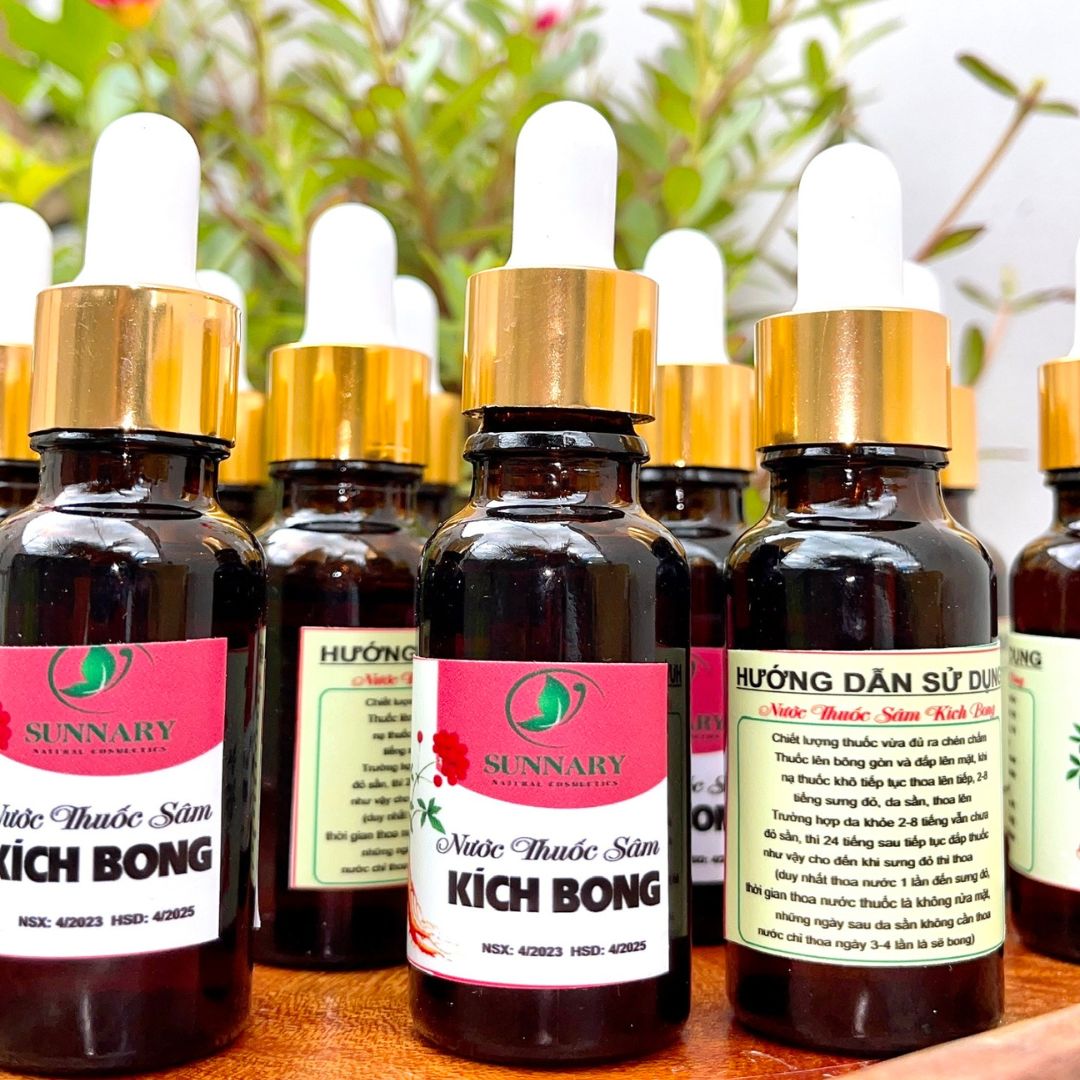 Thảo dược Tinh chất nước cốt sâm Kích bong da tái tạo chai 20ml bong nhanh hiệu quả cho liệu trình tẩy mụn nám tàng nhang bong nhanh bong an toàn