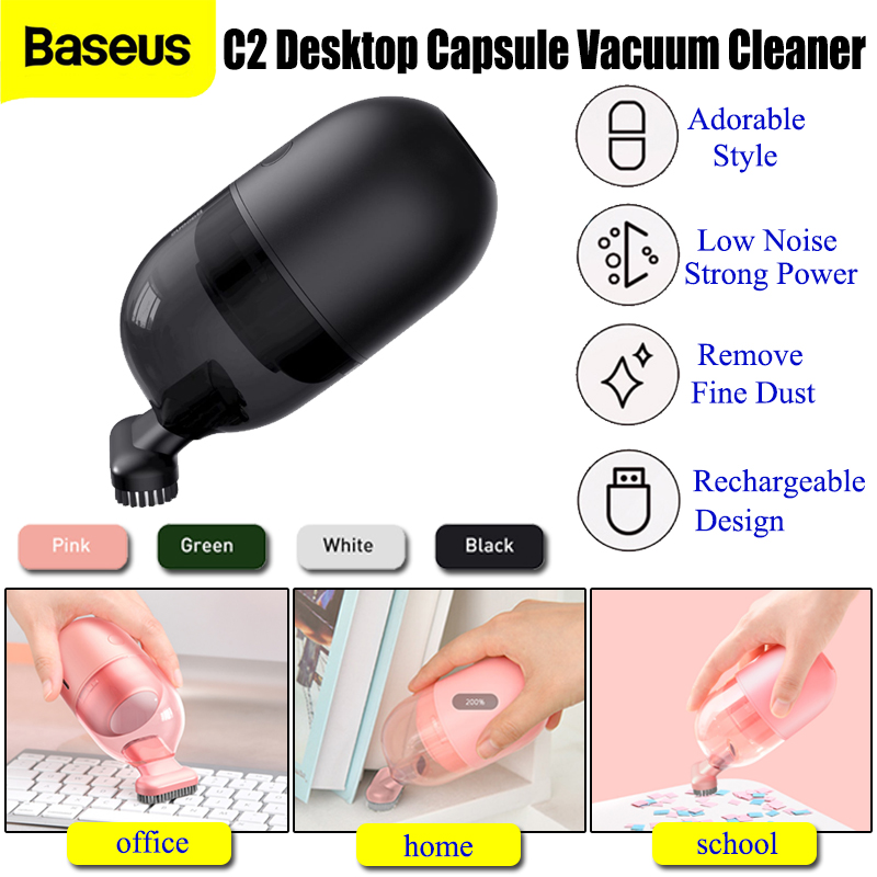 Máy hút bụi mini không dây baseus c2 cho bàn làm việc dụng cụ vệ sinh dành cho máy tính laptop bàn phím nhỏ gọn tiện dụng