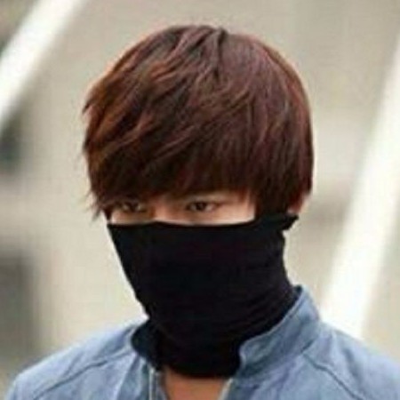 Rẻ thị trường Khăn bịt mặt Alan Walker - Khăn đa năng đen trơn lee min ho