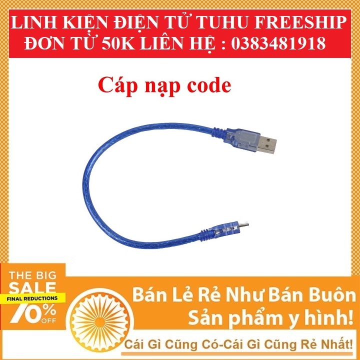DÂY Cáp MiNi USB 30cm micro usb dây nạp code Linh kiện điện tử tuhu 3m