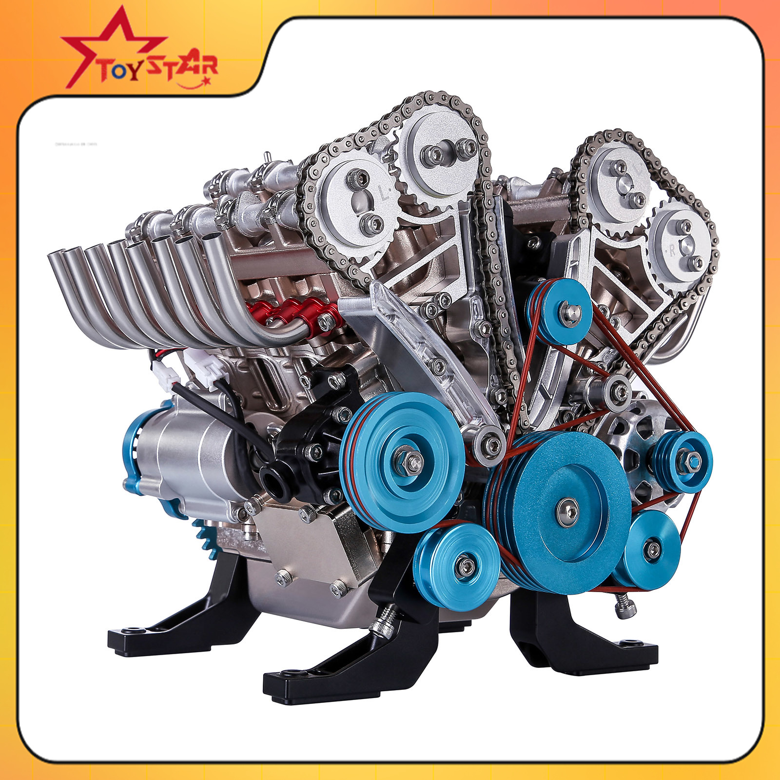 500 + chiếc DIY V8 mô hình động cơ kim loại cơ khí khoa học thí nghiệm vật