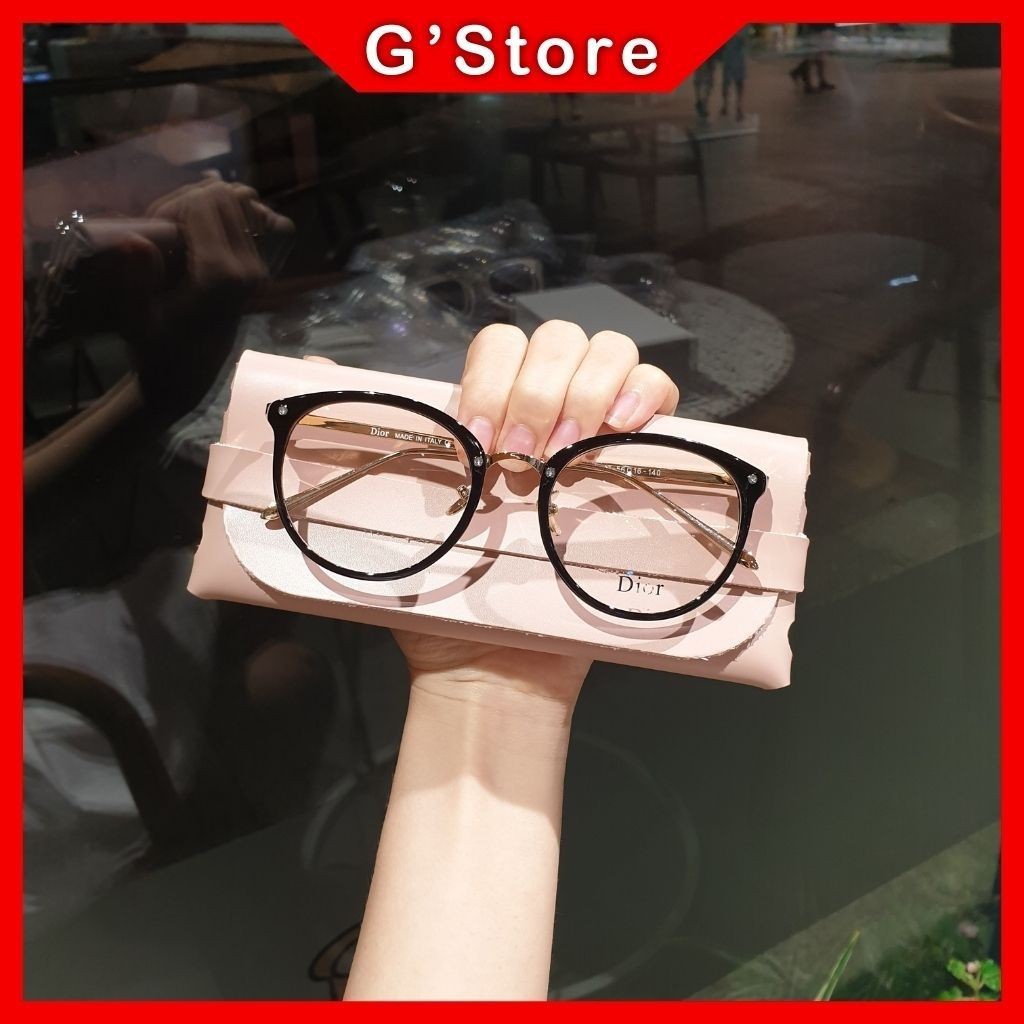 Gọng kính nữ Kính cận nữ mắt tròn phụ kiện thời trang 6020
