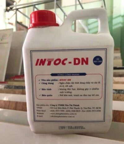 Chất đông cứng nhanh dùng bịt kín lỗ rò rỉ  pha với xi măng INTOC-DN 1KG