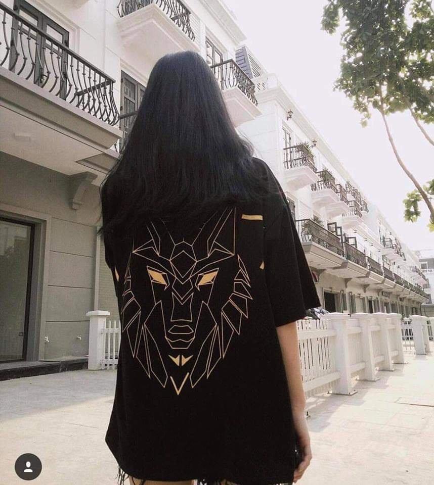 Áo thun Unisex tay lỡ Form rộng in hình sư tử- ATFR