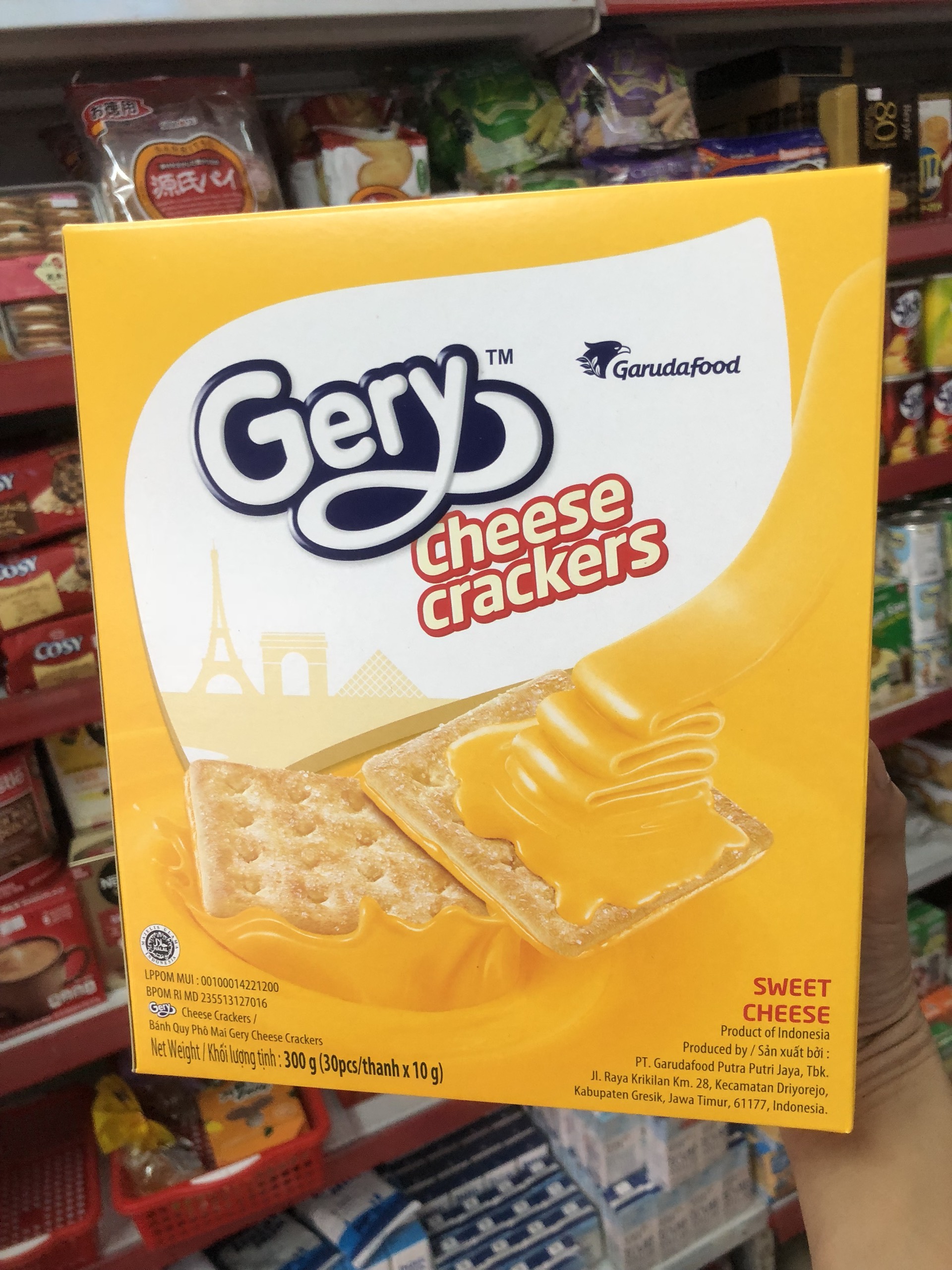 [HCM]Bánh quy phô mai Gery Cheese Crackers 300g