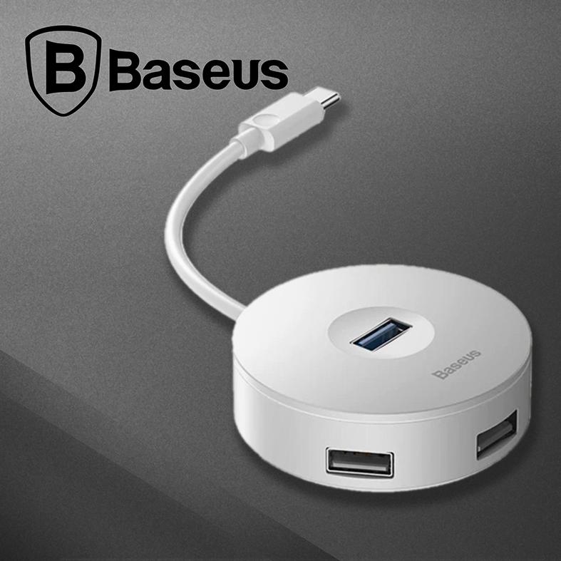 Bộ HUB chuyển đổi từ Type C sang USB 3.0 Baseus Round Box HUB (4 cổng USB 1xUSB3.0 3xUSB2.0)