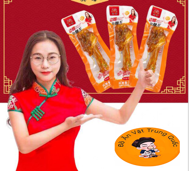 Đùi gà sốt cay trung quốc ❤️freeship❤️ 1 gói đùi gà sốt cay 45g siêu ngon - đùi gà ăn vặt hàng trung quốc ngon