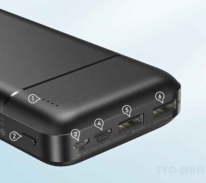 [HCM]Pin sạc dự phòng 20000mAh Remax Chính Hãng Bảo hành 6 Tháng