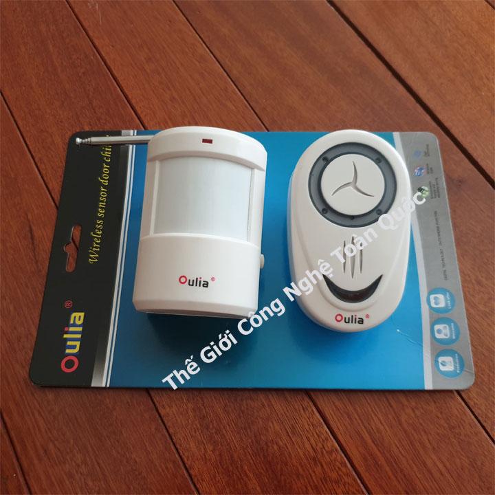 Thiết bị chống trộm báo trộm đột nhập hay báo khách không dây không dây chông rời dùng báo trộm của hàng nhà xưởng hay gia đình