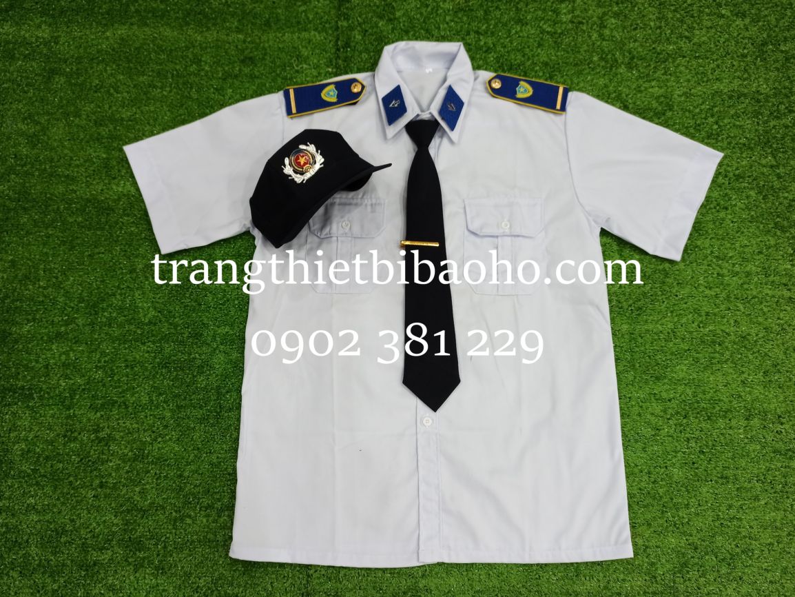 Áo bảo vệ cộc tay màu trắng kèm phụ kiện đầy đủ TT08- hình thật