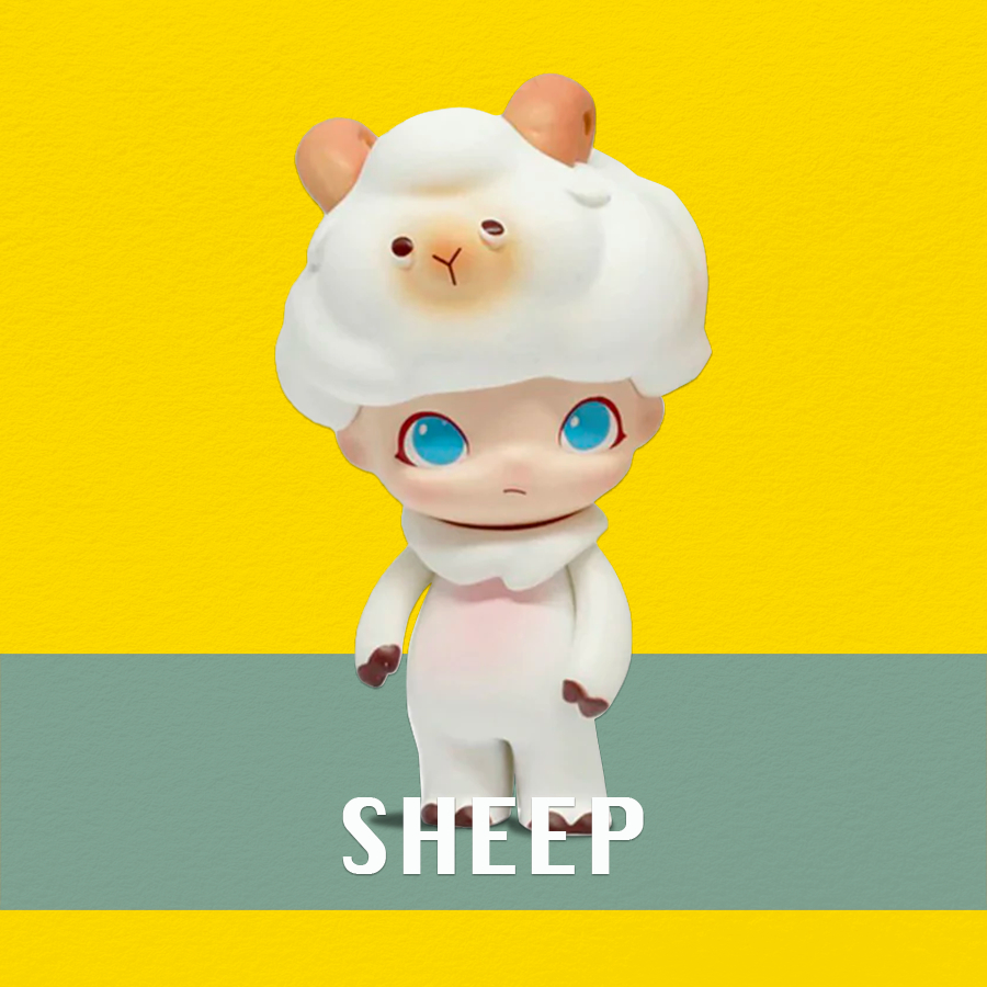 Blindbox Pop Mart Dimoo Animals Series đồ chơi mô hình sưu tầm, cao ~6-9cm_ ToragonHE