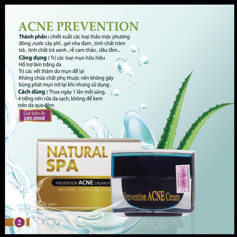 Kem ngăn ngừa mụn acne