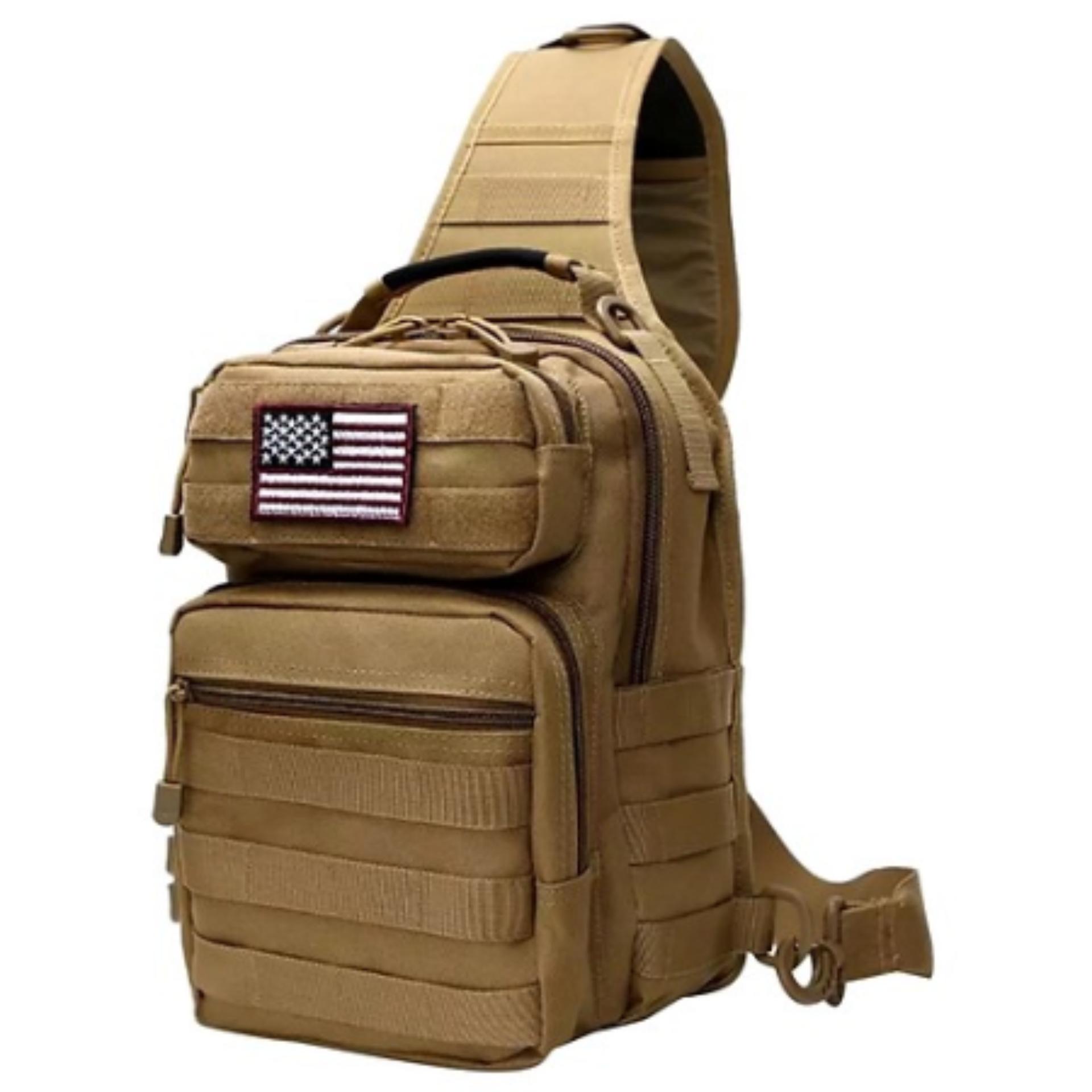 Balo chéo kích cỡ Lớn màu Lính TDN (Vàng)