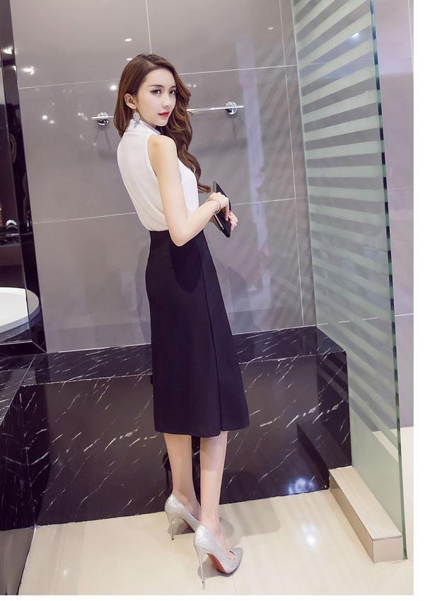 [HCM]Chân váy chữ A thắt nơ