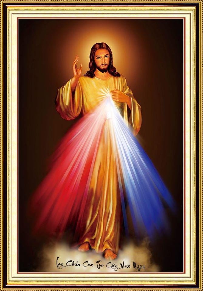 Hình Lòng Chúa Thương Xót  Divine Mercy picture  ngọn lửa nhỏ