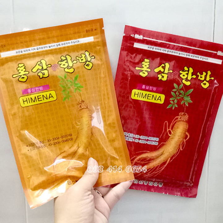 CAO DÁN HỒNG SÂM HÀN QUỐC HIMENA, BỊCH 20 MIẾNG