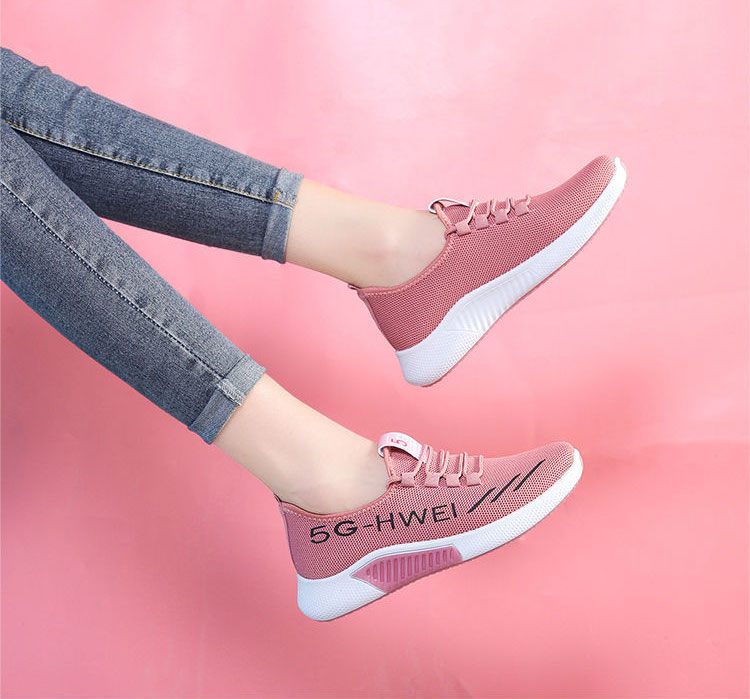 Giày Thể Thao Nữ, Giày Vải Buộc Dây Nữ Kiểu Dáng Thời Trang, Đế Cao Su Đi Siêu Êm GN29