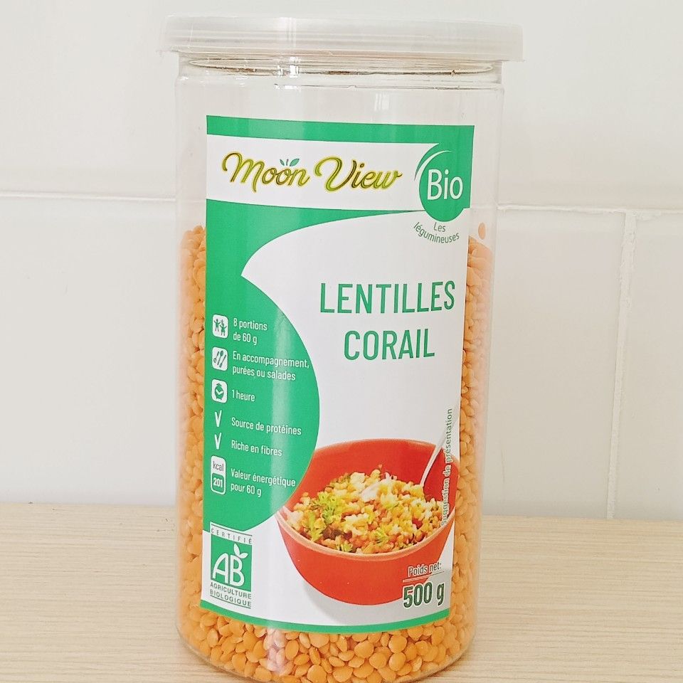 Đậu lăng đỏ nguyên hạt hũ 500g.