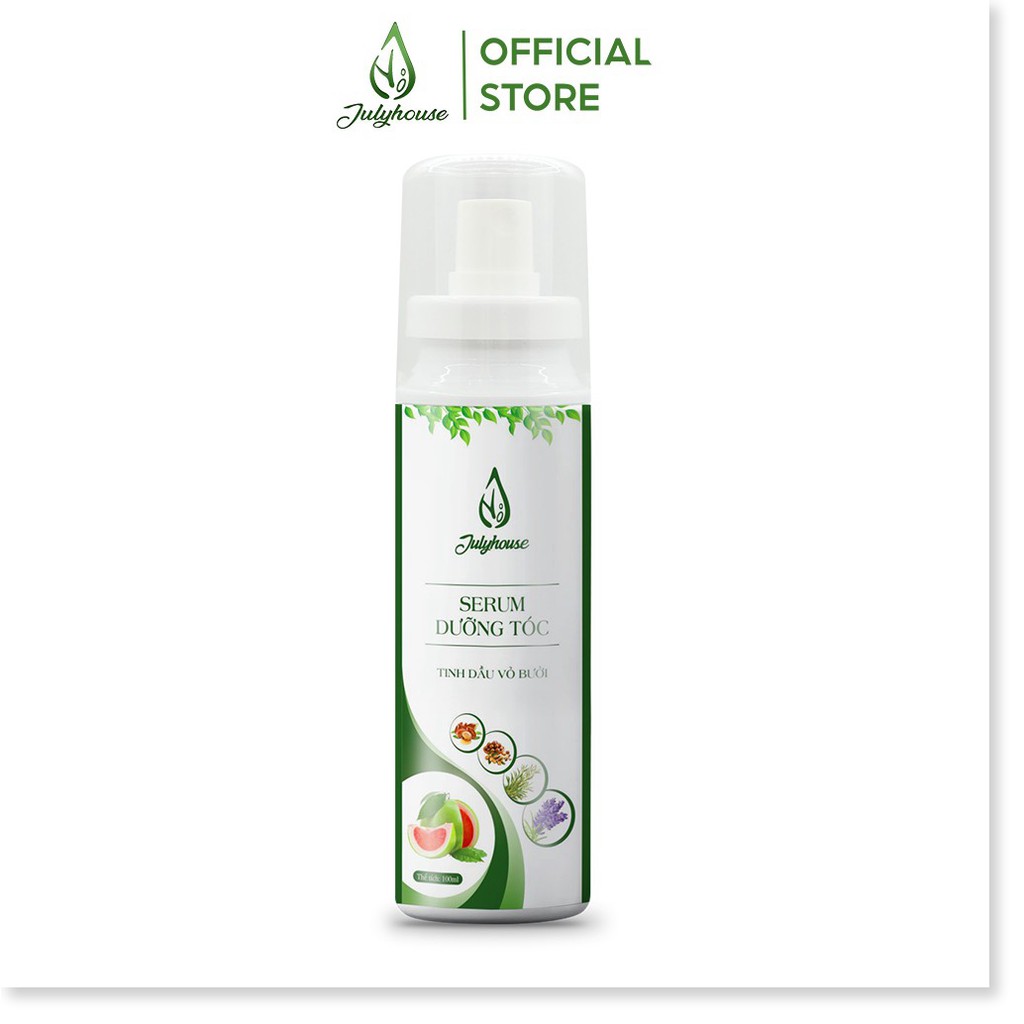 Serum Dưỡng tóc tinh dầu Bưởi 100ml JULYHOUSE ngăn rụng tóc mỗi khi stress vì bồ like hình gái
