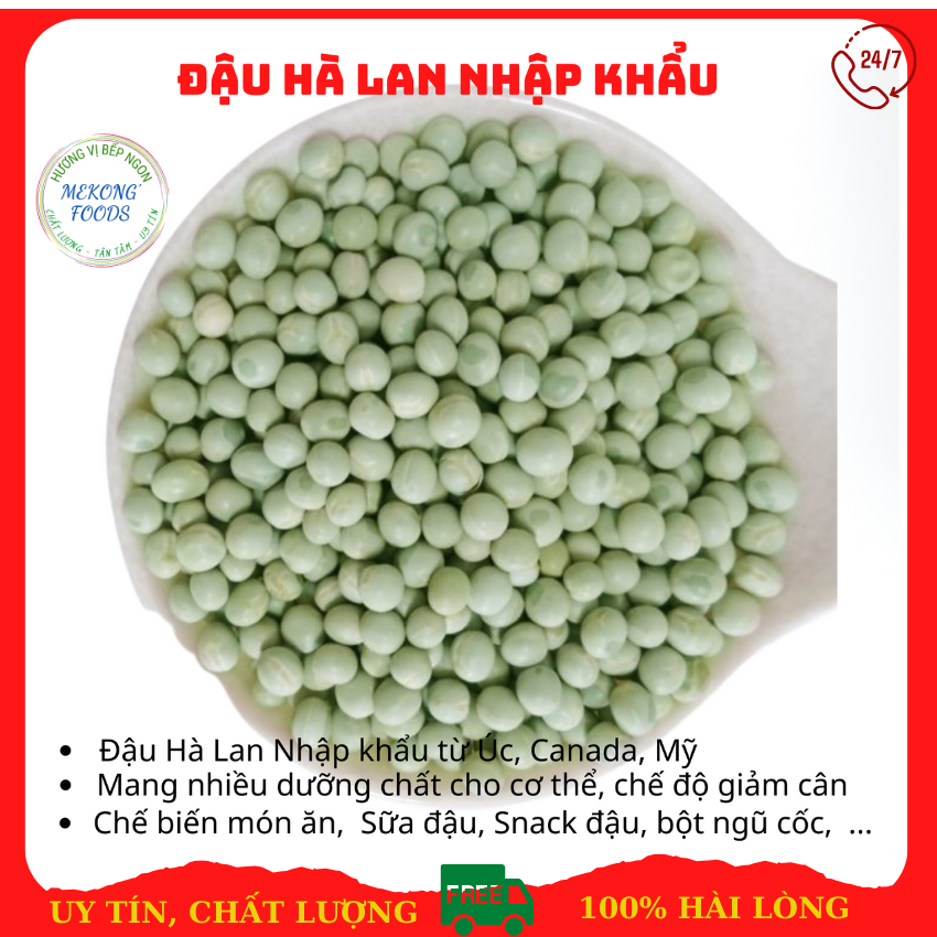 1kg đậu hà lan - nhập khẩu mỹ - mekong foods