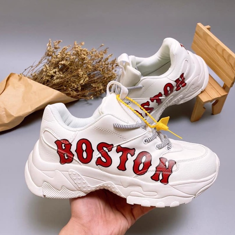 Giày Sneaker M.L.B Bo.ston Big Ball Ch.unky ,Giầy Nam nữ MLB chữ Boston ( Full box)