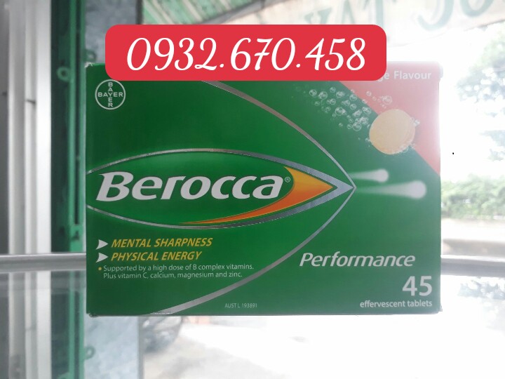 Viên sủi Berocca của ÚC giúp cải thiện tình trạng mệt mỏi bổ sung vitamin cho cơ thể