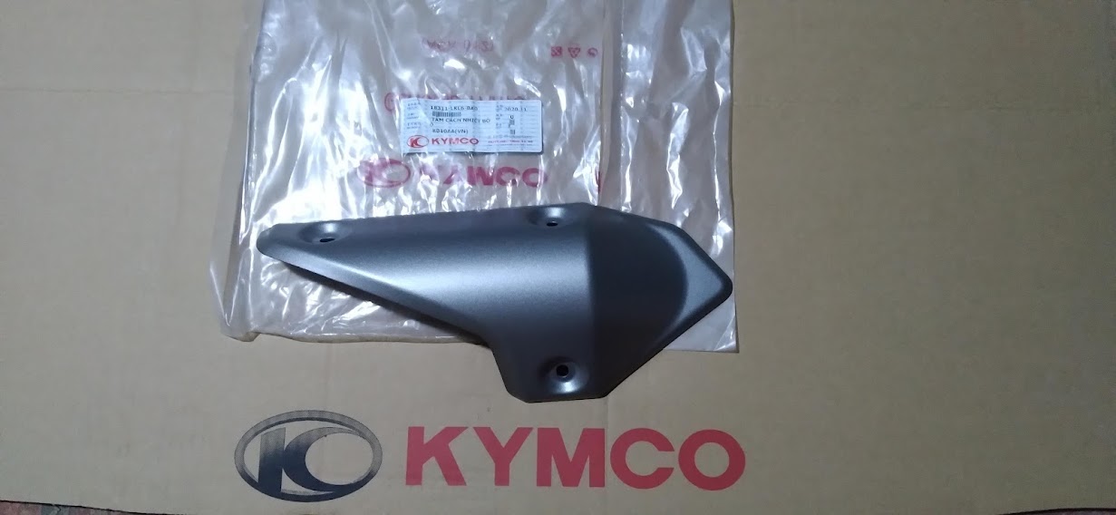 Ốp pô. che pô, tấm cách nhiệt ống xả xe KPIPE 50cc KYMCO