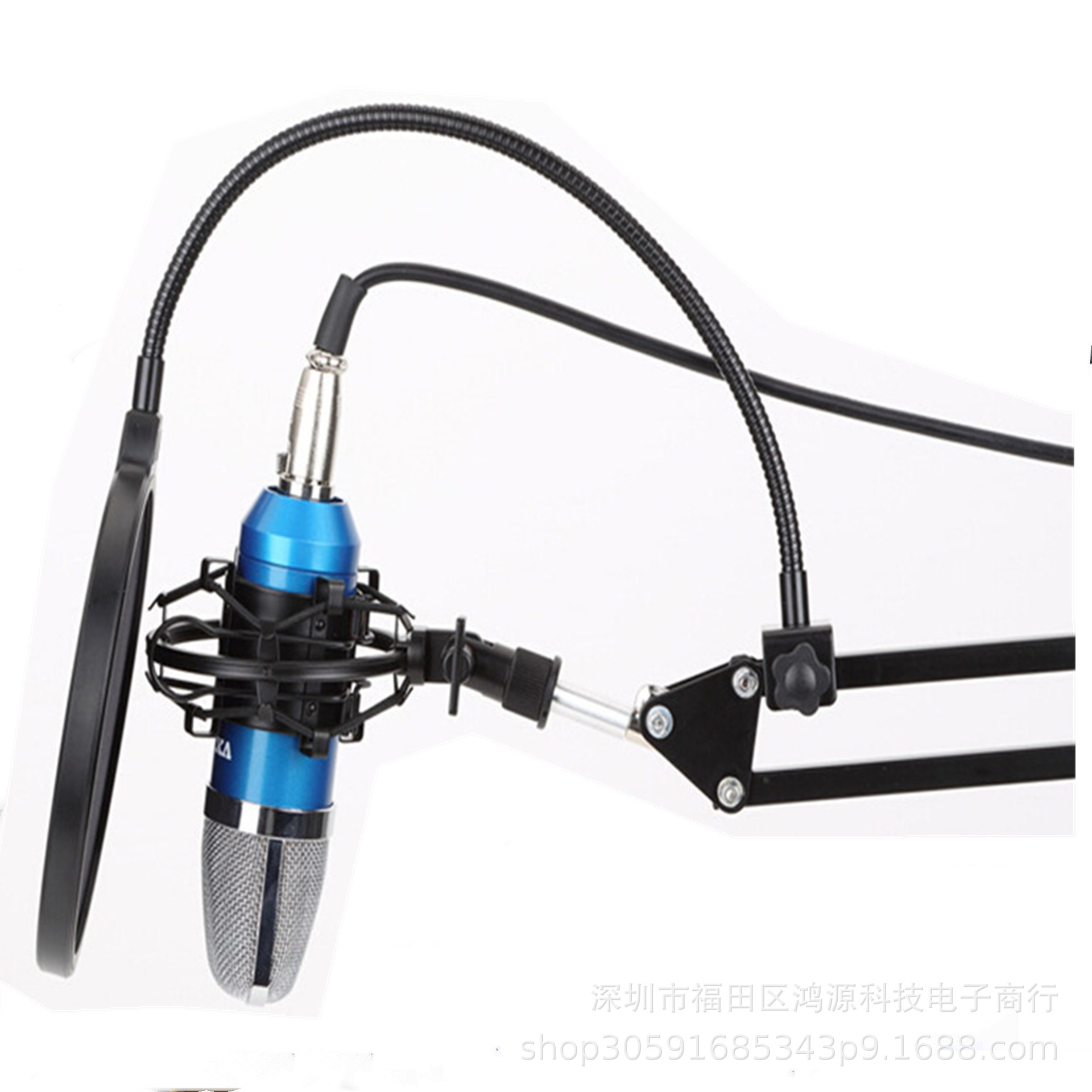 Màn lọc âm dành cho micro thu âm - 2 lưới đế kẹp chắc chắn - linh kiện mạnh tiến - màn lọc mic phòng thu âm