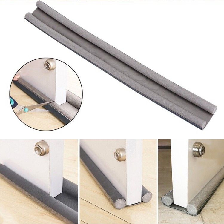Nẹp xốp bịt đáy cửa cách nhiệt, bớt bụi, côn trùng-Thanh chắn khe hở cửa (ron chân cửa) chống thoát hơi máy lạnh, máy điều hòa - Miếng chặn khe cửa chống côn trùng, bụi bẩn, tránh kẹt chân bé dài 93cm