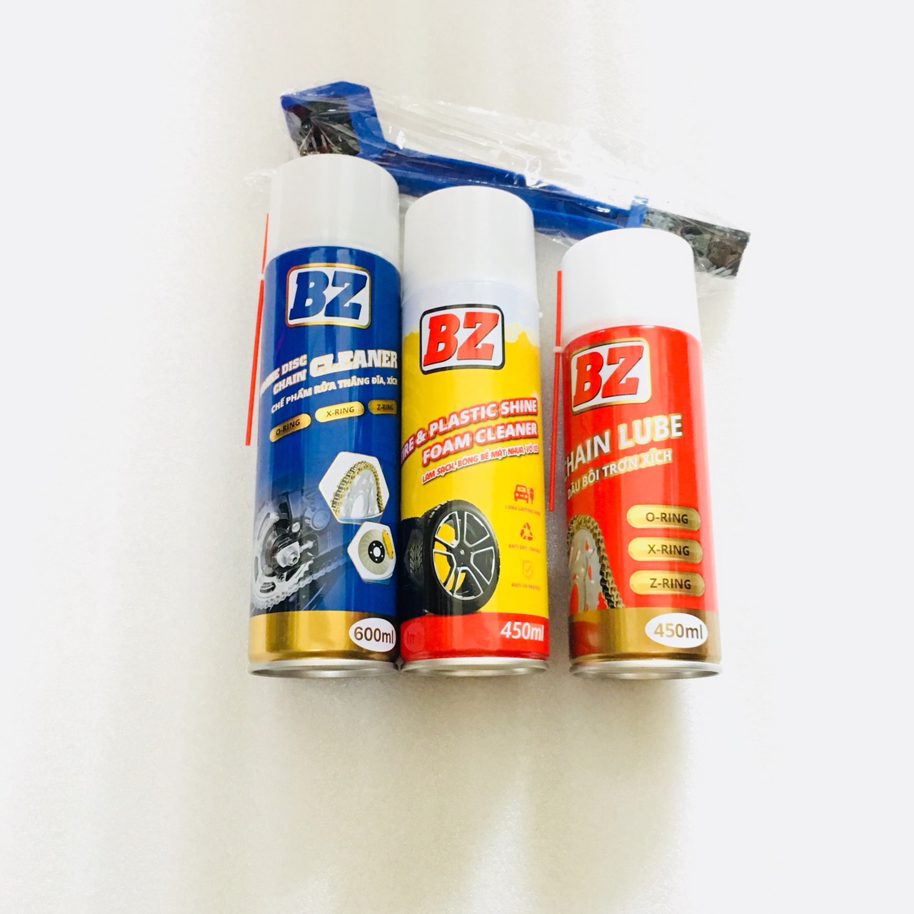 Bộ 3 chai bz vệ sinh, dưỡng sên, xịt vỏ